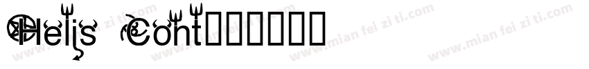 Helis Cont字体转换